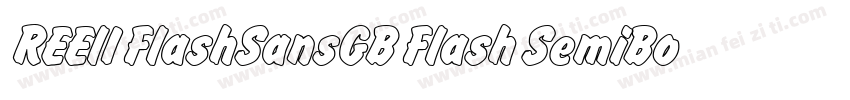REElI FlashSansGB Flash SemiBold字体转换